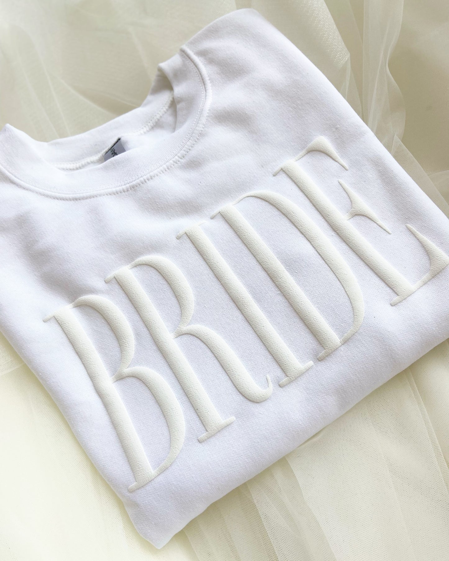 Bride Simple Puff Sweatshirt