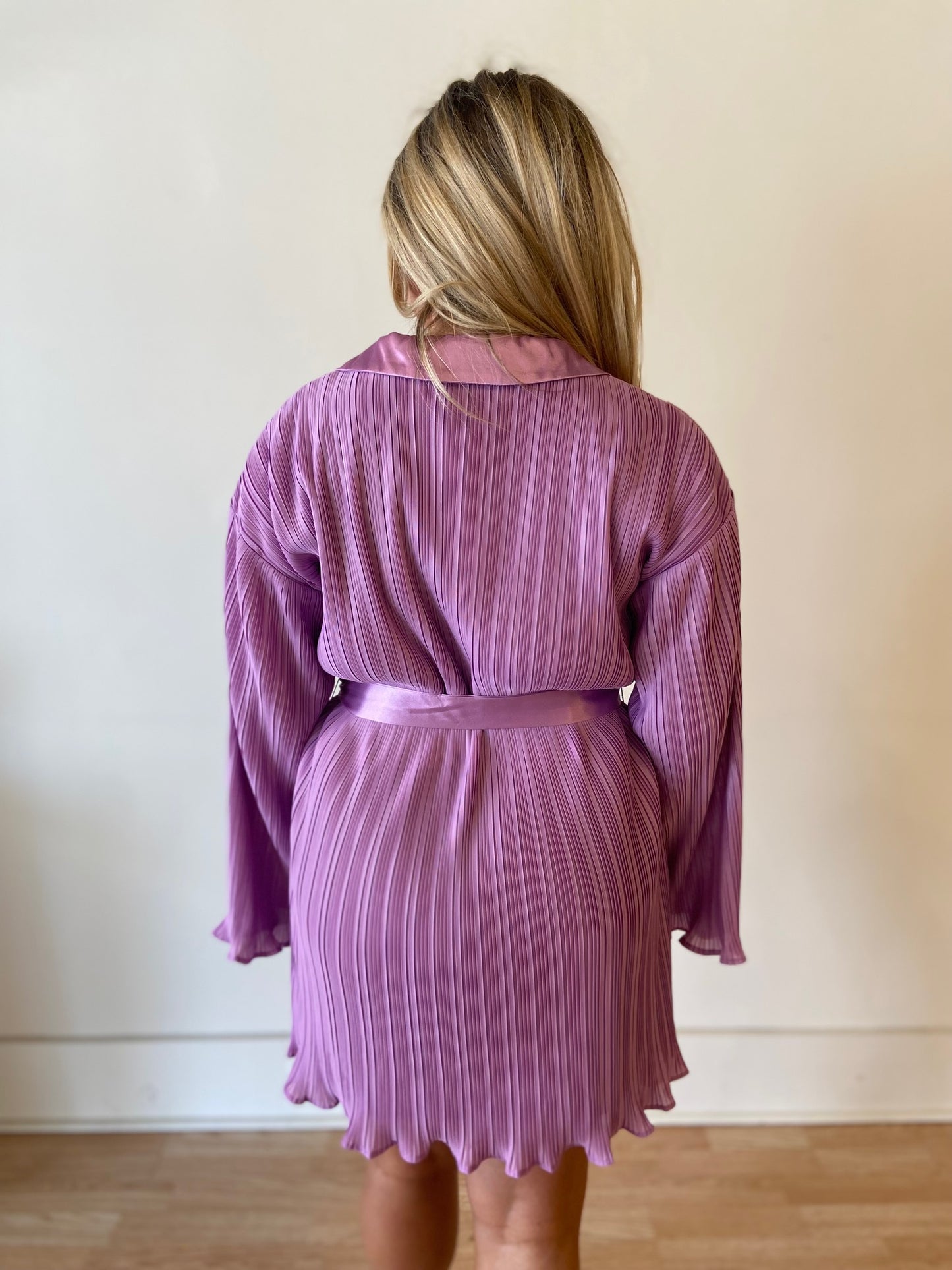 Lilac Pleated Dress