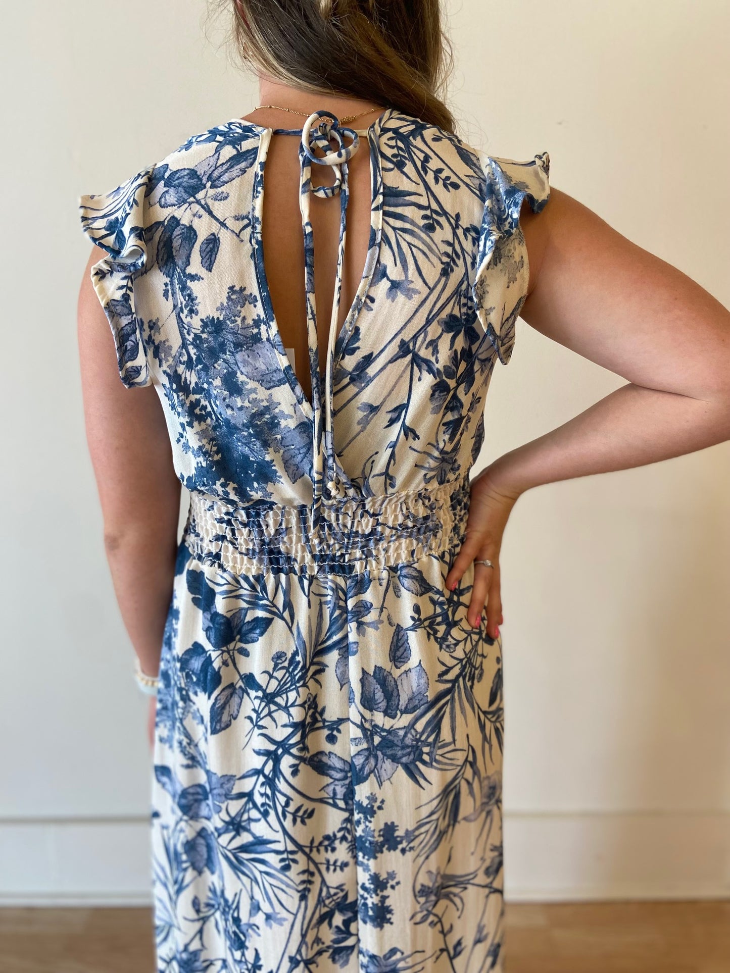 Woven Printed Midi Dress
