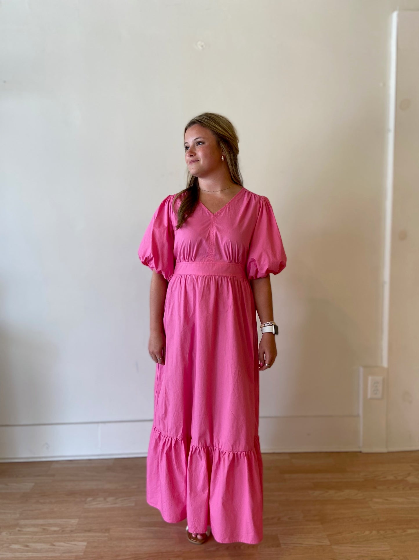 Pink Poplin Dress