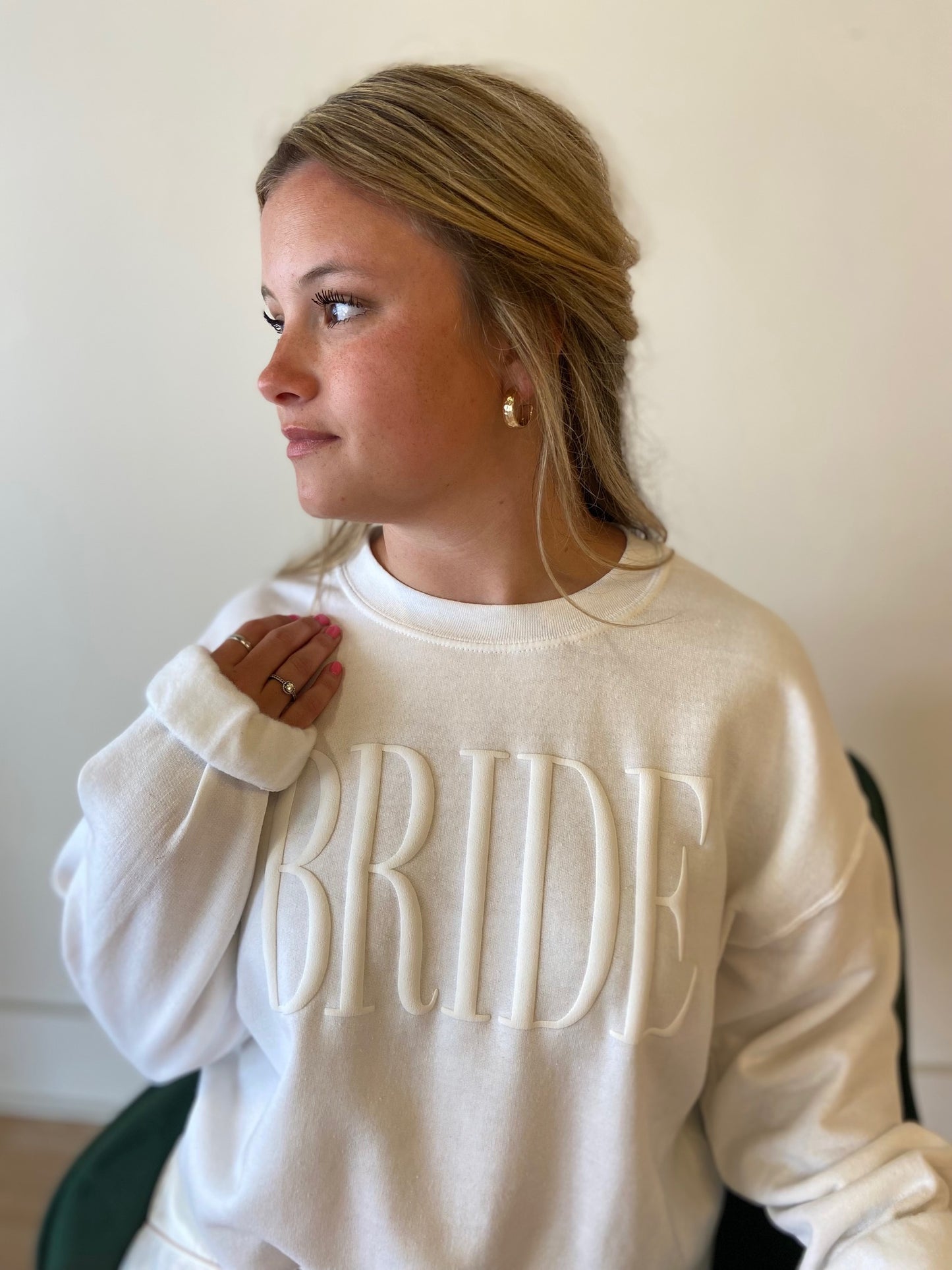 Bride Simple Puff Sweatshirt