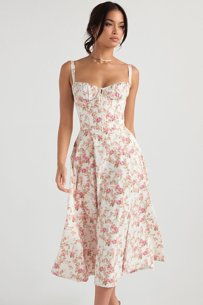 Bustier Floral Sundress