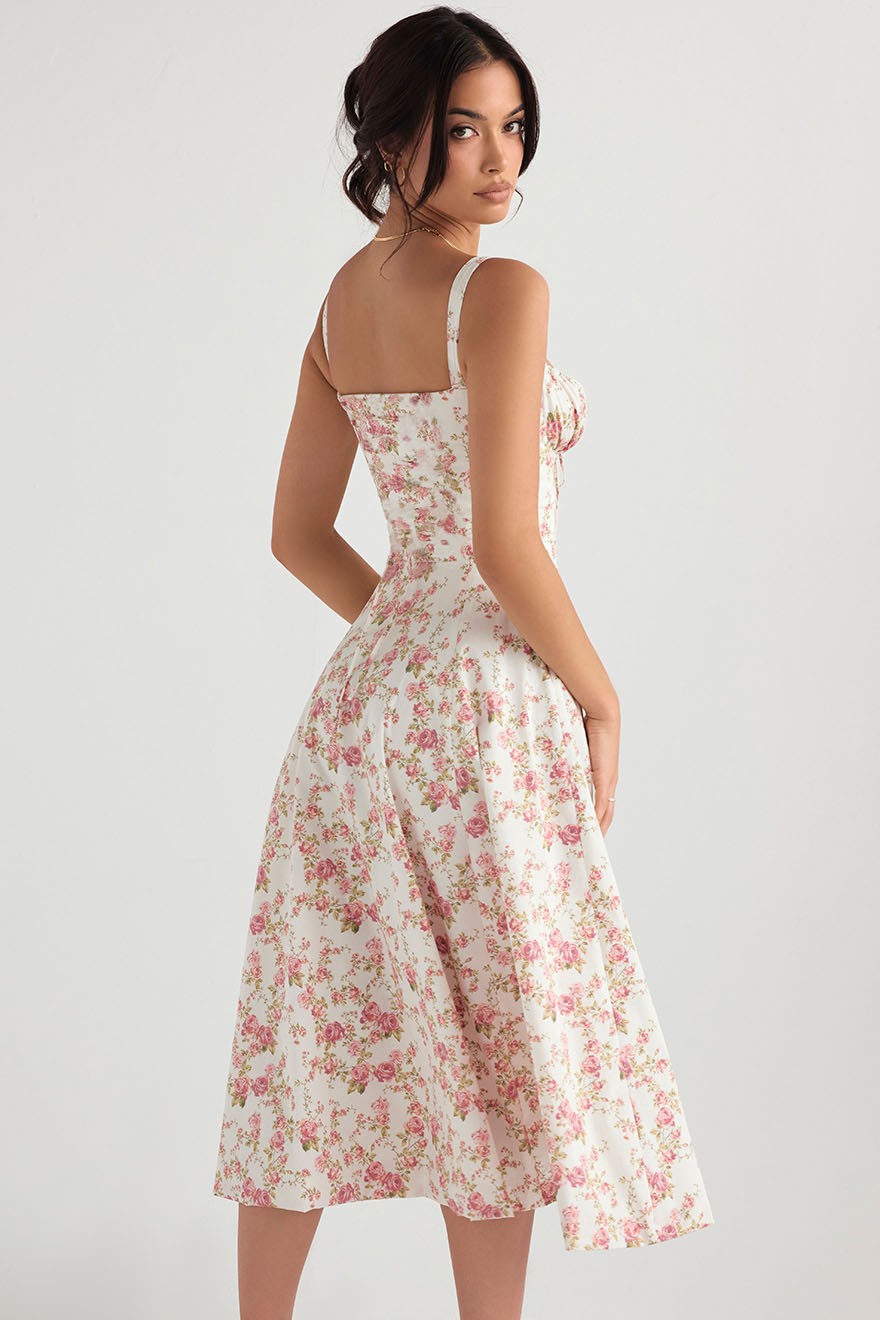 Bustier Floral Sundress